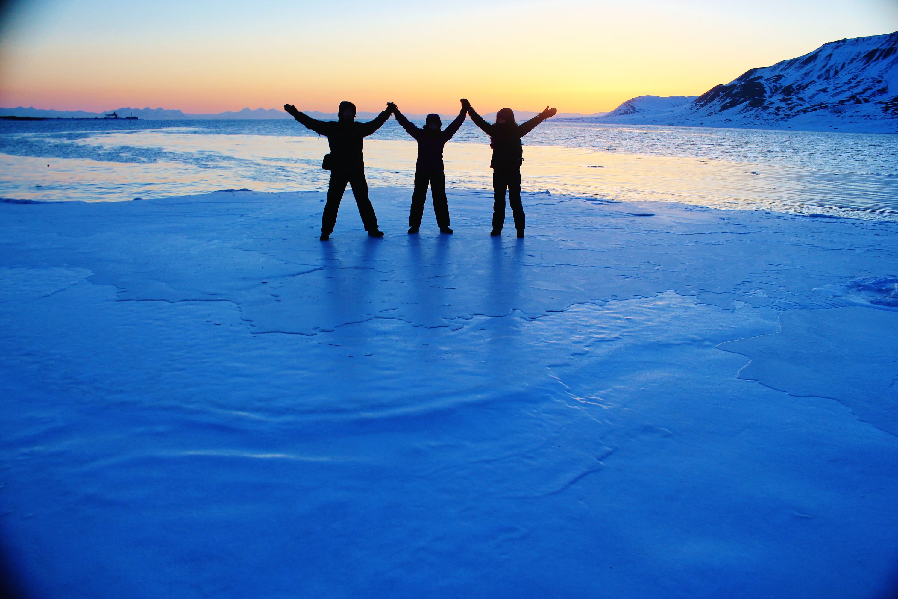 Michal, Katka & Ziva, In The Arctic Twilight, Svalbard, Norway (2)