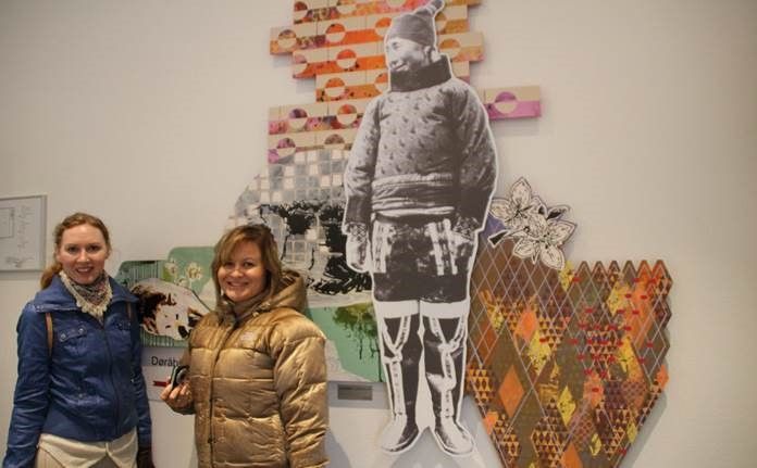 Anastasia and Sandra in Greenland, summer 2013.