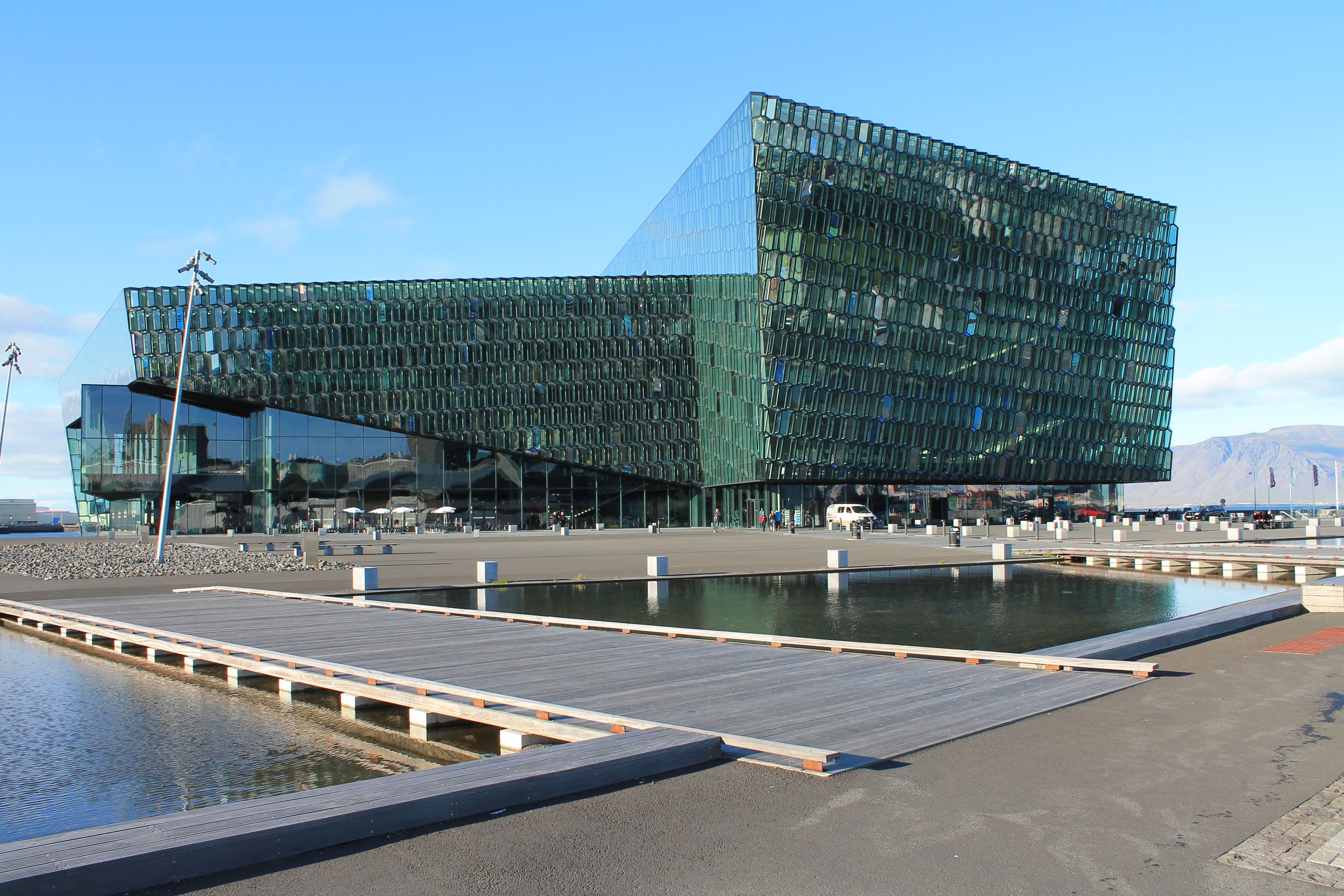 The Harpa Concert Hall and Conference Centre in Reykjavík