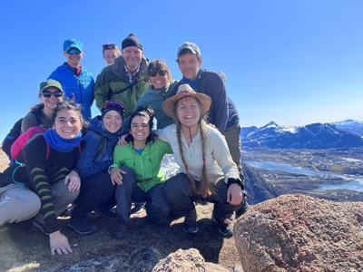 Hiking up Priest Mountain in Sisimiut.