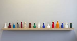 Gunvor Guttorm: My Way to Iesvuodat (carafes with knitted cover and reindeer horn lid)