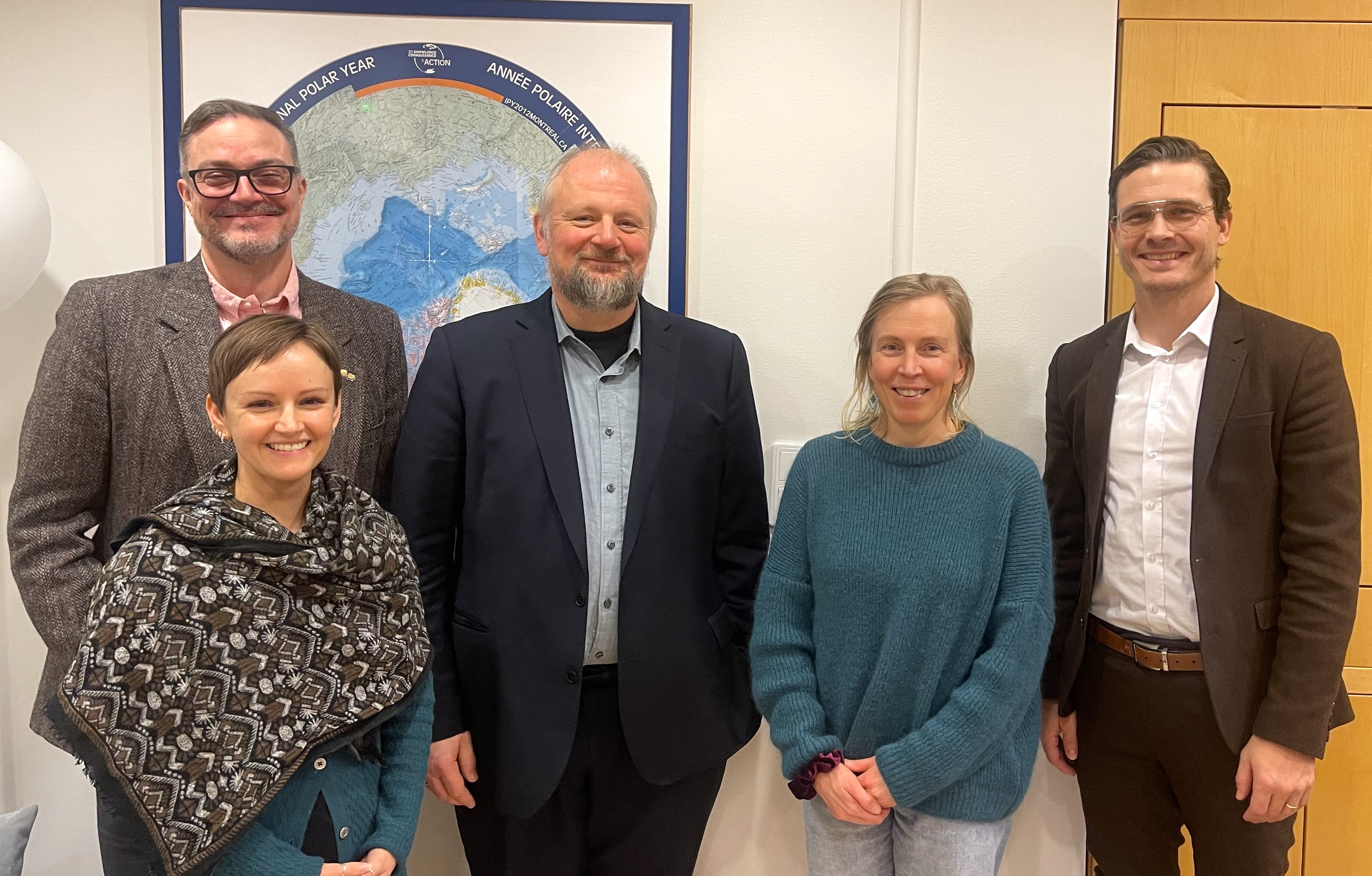 Scott Forrest, Hannele Palvainen, Eyjólfur Guðmundsson, Pirkko Pulkkanen & Rúnar Gunnarsson. 