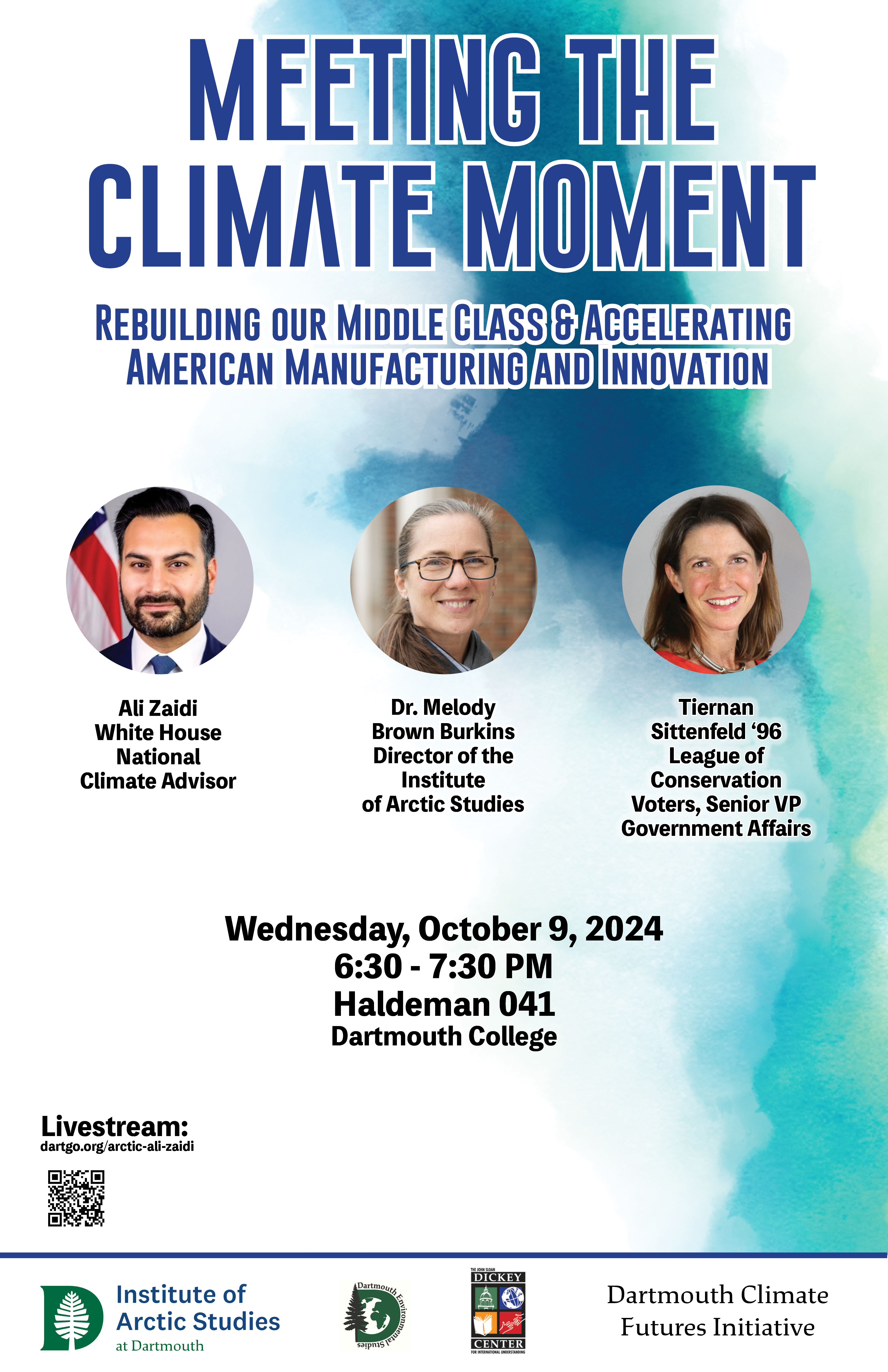 Ali Zaidi Event Poster With Fireside